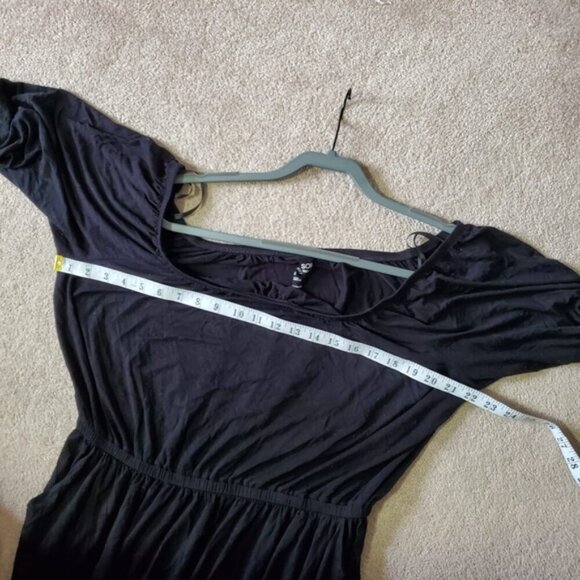 Torrid Supersoft Black Jersey Lounge Minimalist Stretch Goddess Midi Dress XL - Picture 5 of 8